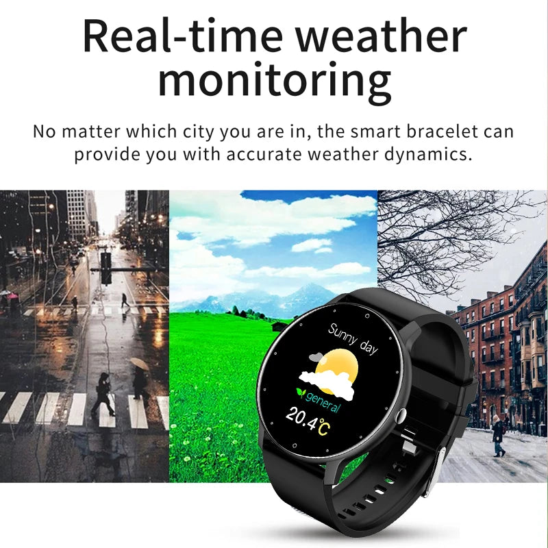 2026 New Smart Watch Men Full Touch Screen Sport Fitness Watch IP67 Waterproof Bluetooth for Android Ios Smartwatch Men+Box