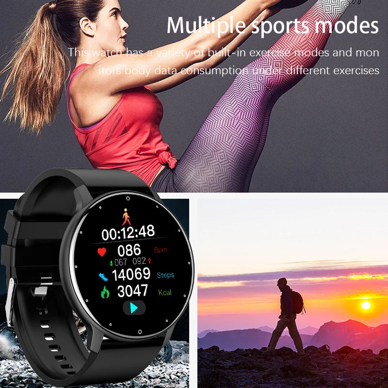 2026 New Smart Watch Men Full Touch Screen Sport Fitness Watch IP67 Waterproof Bluetooth for Android Ios Smartwatch Men+Box