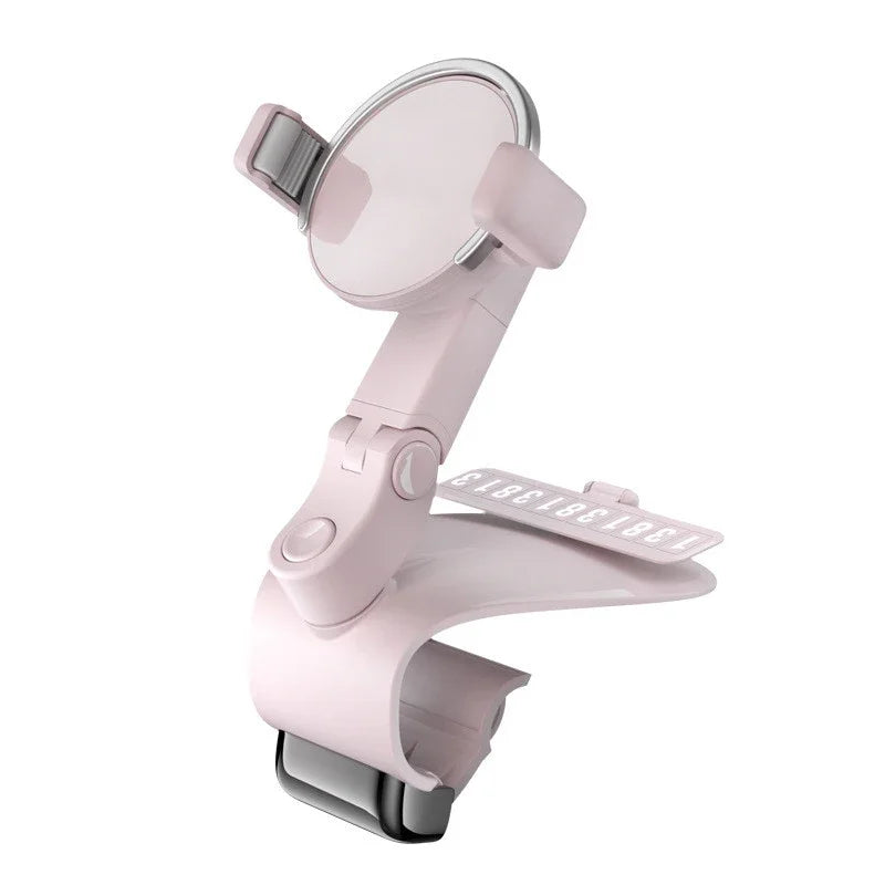 Universal 360 Rotating Cell Phone GPS Car Dashboard Mount Phone Holder Stand Hud Clip-On Cradle Phone Bracket Car Holder
