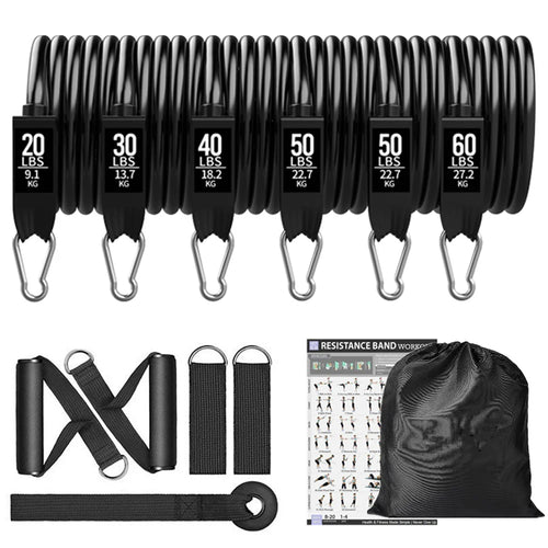 300Lb Fitness Booty Resistance Elastic Band Workout for Training Home Exercise Sport Gym Dumbbell Harness Set Expander Equipment