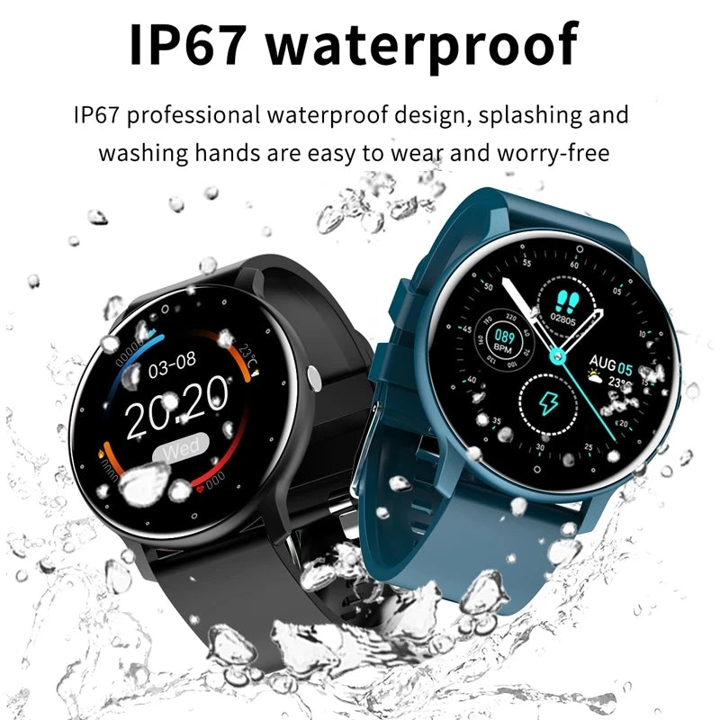 2026 New Smart Watch Men Full Touch Screen Sport Fitness Watch IP67 Waterproof Bluetooth for Android Ios Smartwatch Men+Box