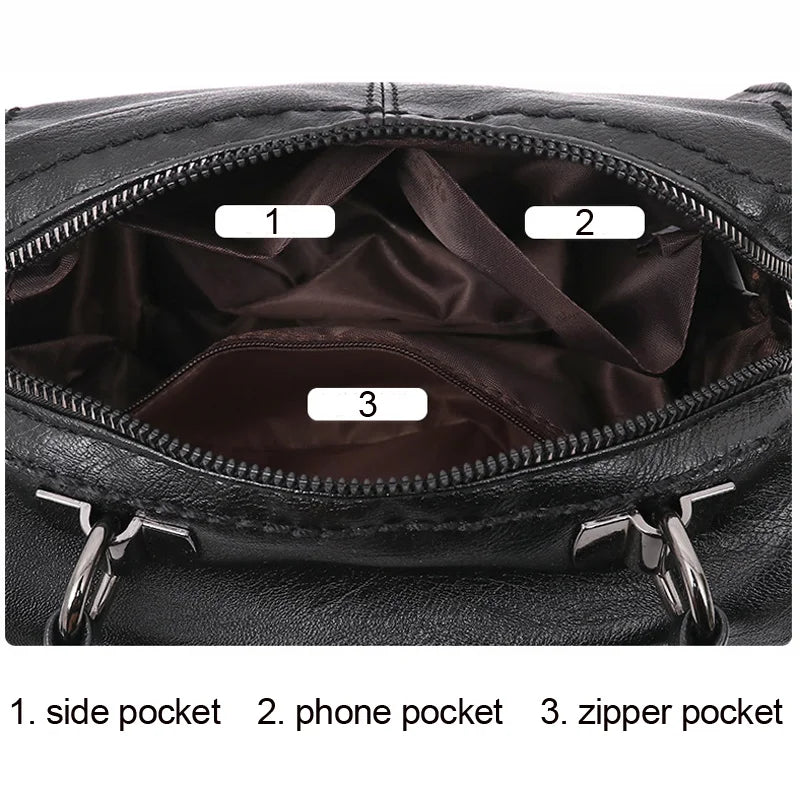 Fashion Elegant Handbag Women Shoulder Bag High Quality Crossbody Bags Designer PU Leather Ladies Hand Bags Tote