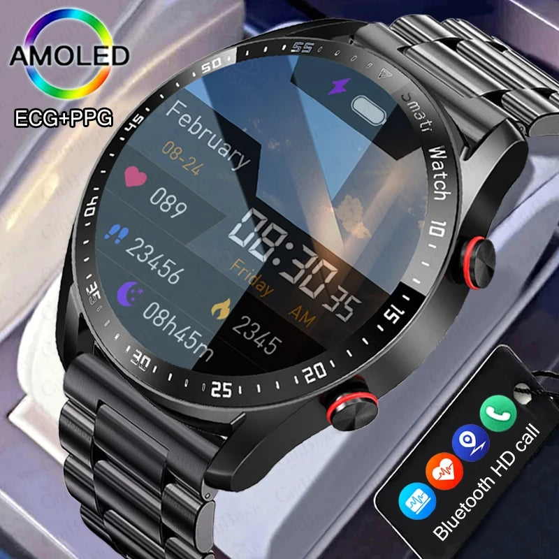 Sports Smart Watch Men Women HD Screen ECG+PPG Bluetooth Call GPS Tracker Heart Rate Monitor IP68 Waterproof Smartwatch 2026 New