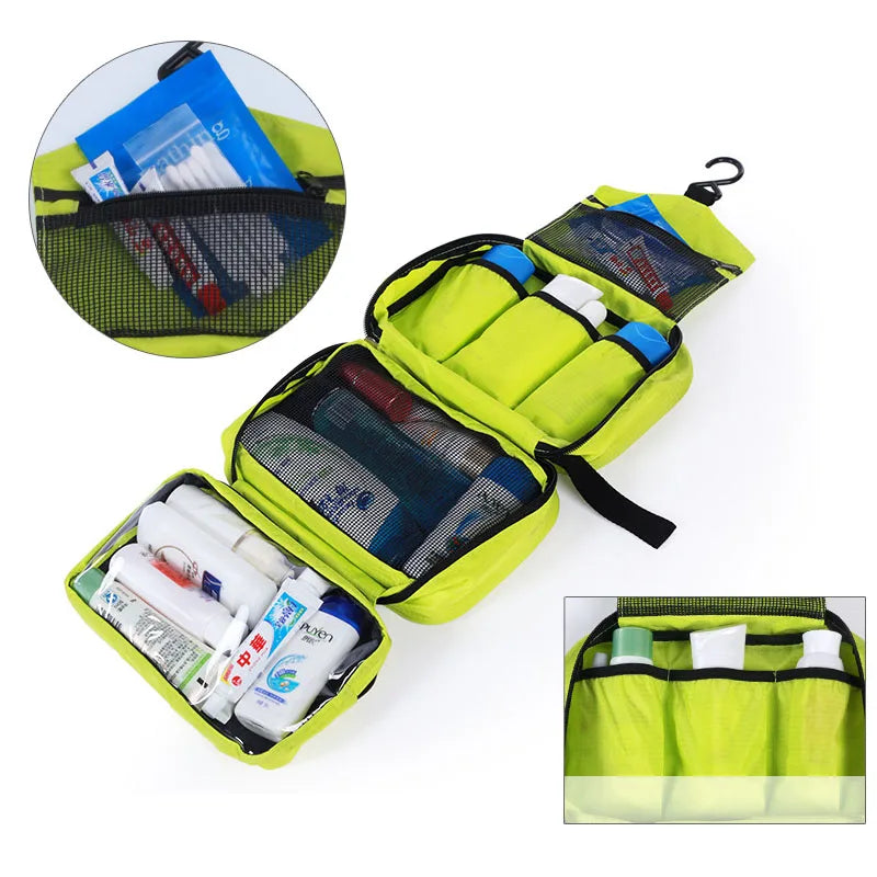 New Hanging Toiletry Bag Travel Toiletry Wash Organizer Kit for Men Women Cosmetics Make up Sturdy Hanging Hook Shower Bags