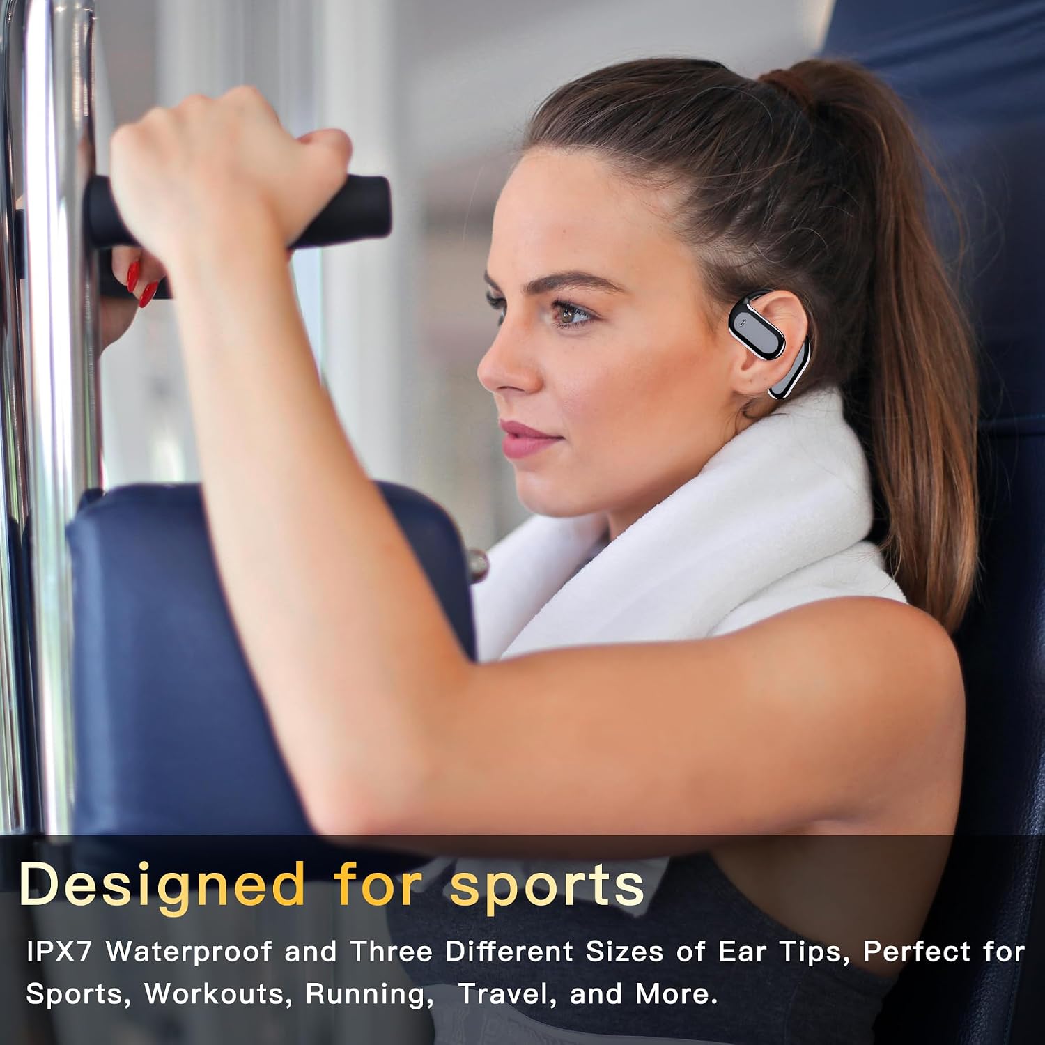 Écouteurs Bluetooth Sport avec Crochets d'Oreille - Autonomie 50h