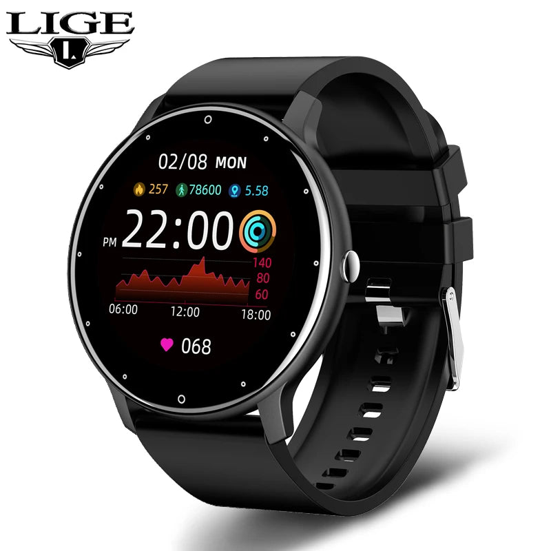 2026 New Smart Watch Men Full Touch Screen Sport Fitness Watch IP67 Waterproof Bluetooth for Android Ios Smartwatch Men+Box