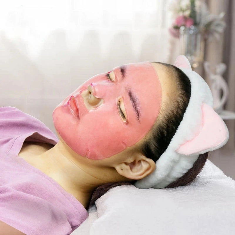 10Pcs Crystal Collagen Gold Face Masks Beauty Skin Care Big Mask Anti-Aging Hydrating Moisturizing Facial Mask for Face Care
