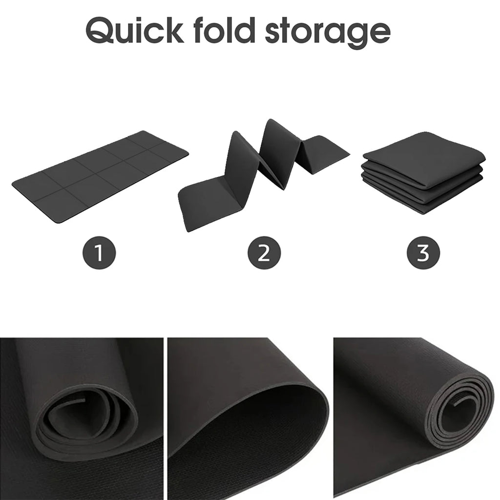 Yoga Mat Sports Fitness EVA Comfortable Foam 4Mm Thick Yoga Mat Sports Yoga and Pilates Gymnastics Mat
