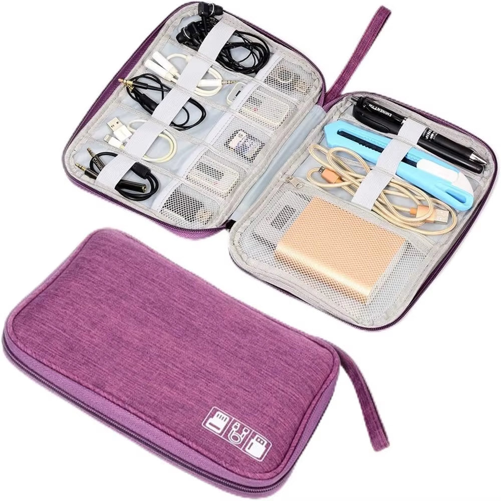 Travel Electronics Organizer Bag Portable Cable Storage Holder Electronic Accessor Case Rangement Organisation Travel Makeup Bag