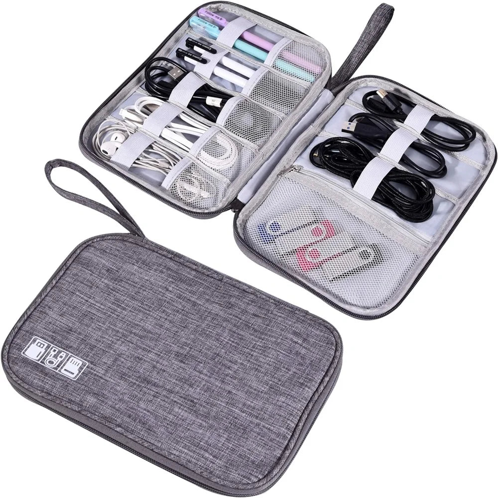 Travel Electronics Organizer Bag Portable Cable Storage Holder Electronic Accessor Case Rangement Organisation Travel Makeup Bag