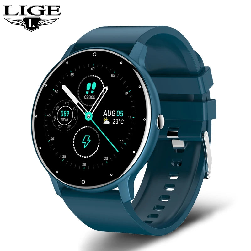 2026 New Smart Watch Men Full Touch Screen Sport Fitness Watch IP67 Waterproof Bluetooth for Android Ios Smartwatch Men+Box