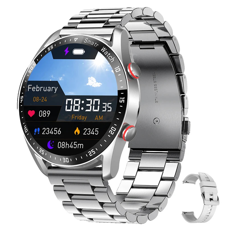 Sports Smart Watch Men Women HD Screen ECG+PPG Bluetooth Call GPS Tracker Heart Rate Monitor IP68 Waterproof Smartwatch 2026 New