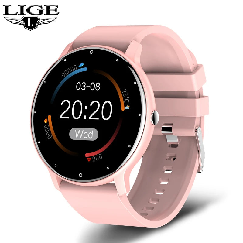 2026 New Smart Watch Men Full Touch Screen Sport Fitness Watch IP67 Waterproof Bluetooth for Android Ios Smartwatch Men+Box