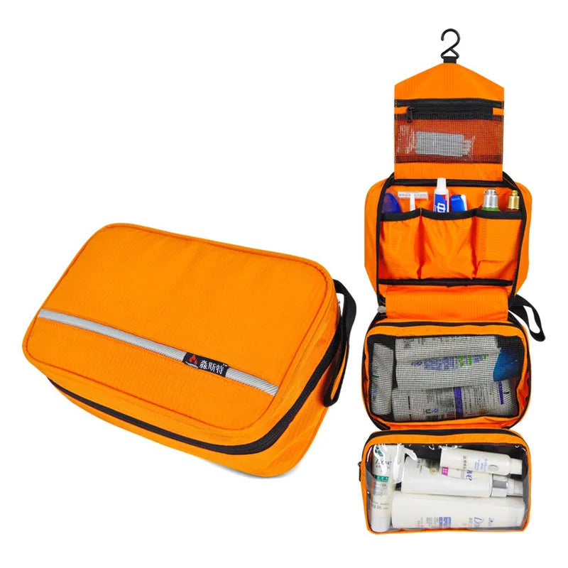 New Hanging Toiletry Bag Travel Toiletry Wash Organizer Kit for Men Women Cosmetics Make up Sturdy Hanging Hook Shower Bags